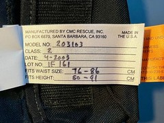 CMC Integrated Stealth Harness ISH Rare Tactical Low Vis Duty Belt Harness NOS