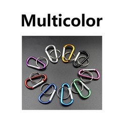10-50× Aluminum D Shape Spring Clip Snap Key Hook Keychain Buckle USA