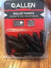 Allen Bullet Points 5/16″ 125-Grain Ships N 24h