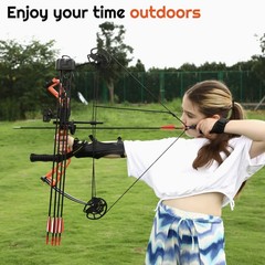 Junior Lightweight Compound Bow Set for Youth,Kids, Beginners & Women, 10-40Lbs