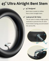 GLDYTIMES 10 inch Scooter Tire 10X2.5 60/70-6.5 10 x 2.50, inner tire*1