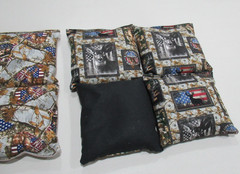 Unique Deer Hunting Camouflage patriotic CORNHOLE BAGS set of 8 top quality