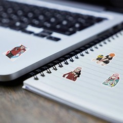 300Pcs Mixed Anime Style Sticker Pack PVC Waterproof DIY Laptop Car Skateboard