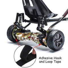Aodaer 8 Pack Adjustable Hoverkart Seat Attachment Straps and Fastening Black