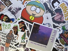 Lot of 50 Random Pop-Culture Sticker Assortment Surprise Decals FREE SHIPPING