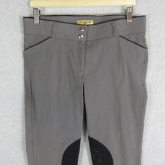 Devon Aire Breeches Size 30 Grey Signature Woven Breech Horse Riding Pants