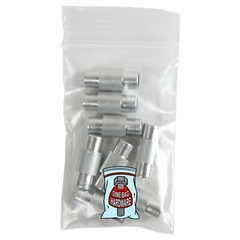 8 Aluminum Spacers for Inline skate wheels- used with 8mm bearings and 6mm axles