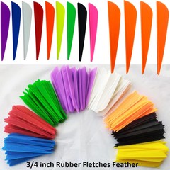 50pcs 3″ 4″Archery Rubber Arrow Vanes Fletches Feather Fletching DIY Bow Hunting