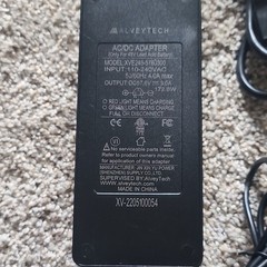 AlveyTech XVE248-S760300 Fast Charging Power Adapter for Electric Scooter, Black