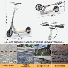 Scooter for Kids 8-12, Teens and Adults, Folding Kick Scooter #2005C G1