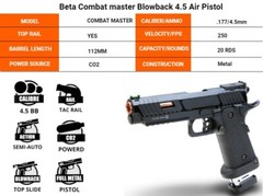 Baba Yaga .177 Cal Full Metal CO2 Air Gun 250 FPS Pistol 20 Round 4.5mm BB Ammo