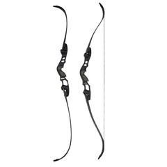 62″ Takedown RecurveBow ILF 19″ Riser 210FPS 30-60lb Limb Archery Hunting Target