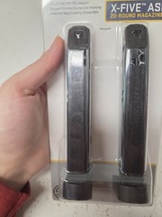Sig Sauer X-Five ASP Magazine 2 Pack .177 Caliber 20 Rounds AMPC-177-20X Mags