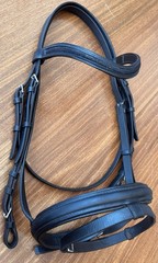 Otto Schumacher Horse Size (2) Black Bridle Swarovski Fabric Crystal Browband