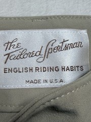 Tailored Sportsman Trophy Hunter Breeches 30 Regular Tan Knee Patch USA Made