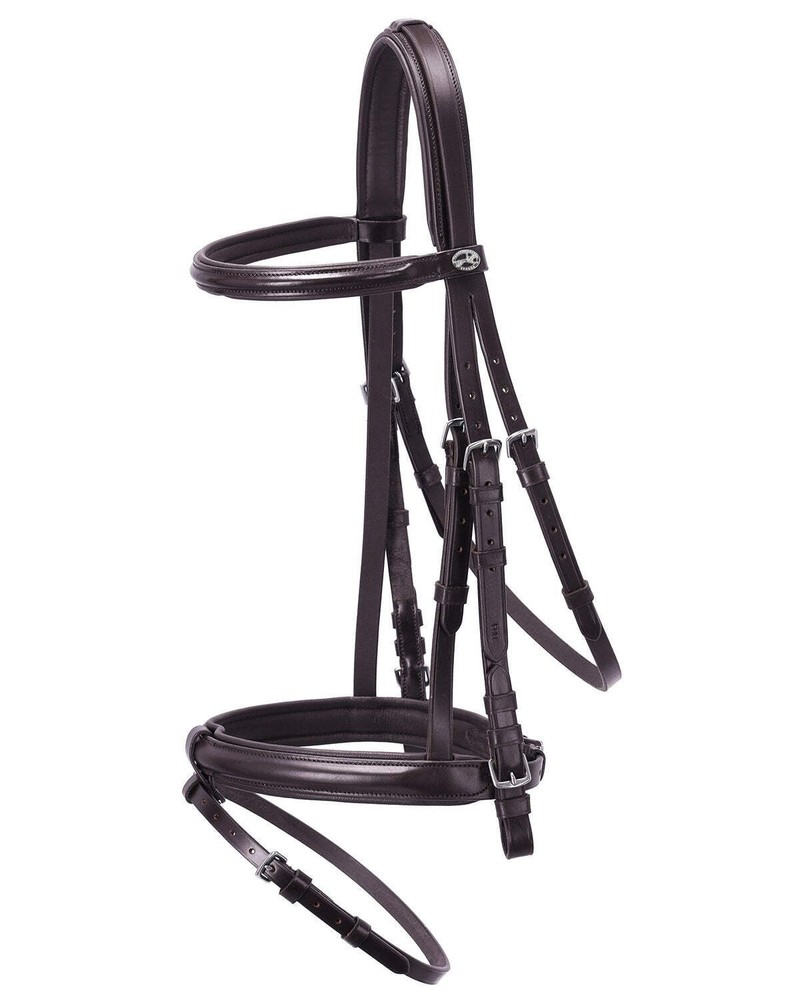 Schockemöhle Bremen Wide Bridle Brown/Silver Bridle | NO IMPORT FEES
