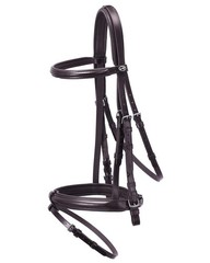 Schockemöhle Bremen Wide Bridle Brown/Silver Bridle | NO IMPORT FEES