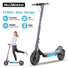 500W ELECTRIC SCOOTER FOR ADULTS 31MILES RANGE FOLDING E-SCOOTER& APP CONTROL