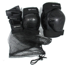 AmazonCommercial Knee Pads, Elbow Pads and Wrist Guards, 3 in 1 Protective Gear