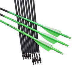 Archery Carbon Arrows 28″ SP500 W/100 Grain Hunting Compound Recurve Bow Target
