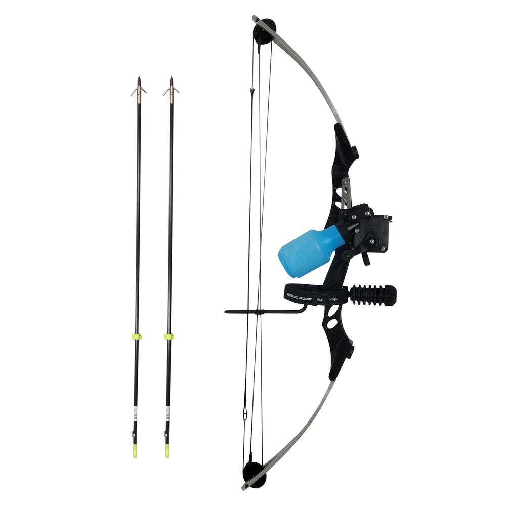 SAS Siege 55 lb 29″ Compound Bowfishing Bow Package – Silver/Black or Black
