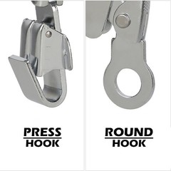 YERGOFE Climb Self Locking Rope Grab – Alloy Steel, Standard, Iron Round