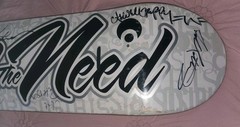 Osiris Feed The Need Signed Skateboard Deck Rare