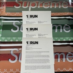 3 DENIAL SUPREME LV & GUCCI PRINT PILL SKATE DECK 1XRUN RARE ARTIST PROOF & #