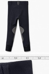 Ovation Breeches Women’s Med. 23in Dark Gray Suede Patch Riding Pants Equestrian
