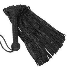 Black Leather Flogger 100 Thick Tails Heavy & Thuddy Impact Horse Whip