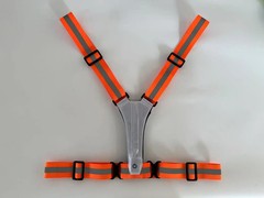 Adjustable LED Running Light Safety Vests With USB Charging Cable High Visibilit