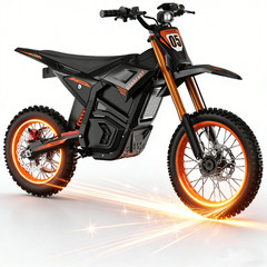Electric Dirt Bike 2500W Peak Electric Motorcycle 70A 48V E-MoutainBike 55MPH