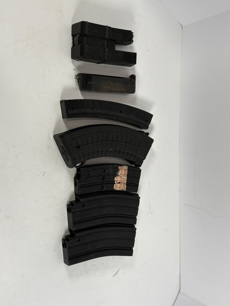 Airsoft Magazine Lot AR AK Style High Cap Mid Cap Polymer Metal Mixed Bundle