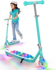 Gyroor KS2 Electric Scooter for Kids 6-12 Years with LED Lights-Blue
