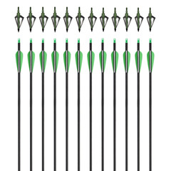 30/40/50lbs Archery 60» Recurve Bow Wooden Bow & 12x Arrows for Target Hunting