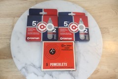 Nice Pair New x10 Crosman CO2 Pellet gun Rifle Powerlet Canisters Unused USA