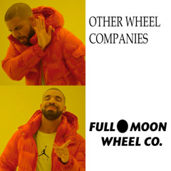 Full🌑Moon 97A Dual Glow Swirl Dual Wield Park Shape Skateboard Wheels Brand New