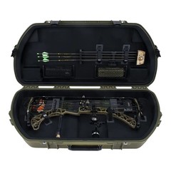 SKB Hard Protective Storage Case, Archery Bow & Arrow iSeries Shaped Case, Green