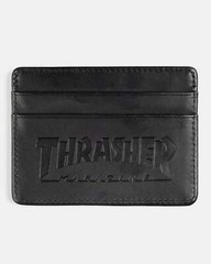 Thrasher Leather Card Black Wallet