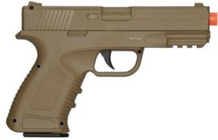 High Quality Metal Body and Magazine Airsoft Spring Pistol Shoot 240 FPS Tan