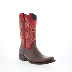 Dingo True Grit DI-141 Mens Brown Leather Pull On Cowboy Western Boots 7