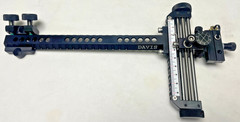 5″ DAVIS RECURVE SIGHT-Black/Black knobs. double knob mount