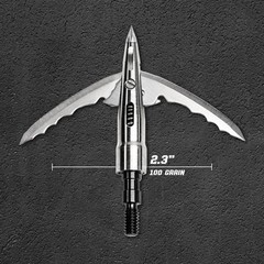 Bowmar Beast Titanium Hybrid Mechanical Broadheads 2″ 100 Grain 3 Pack New 94216