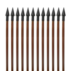 1 Dozen Hunting 33″ Recurve Bow Arrow Traditional Handmade Bamboo Arrows