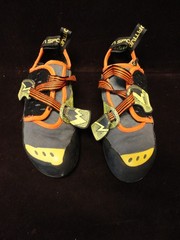 La Sportiva Oxy/gym Climbing Shoes Men’s Size 10 Black Yellow Orange Vegan