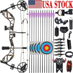Compound Bow 30-70lbs Adjustable for Adult Aluminum Archery Hunting Bow Target