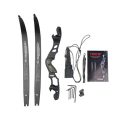 62″ ILF Recurve Bow 19″ Riser 30-60lbs Takedown Archery American Hunting 210FPS