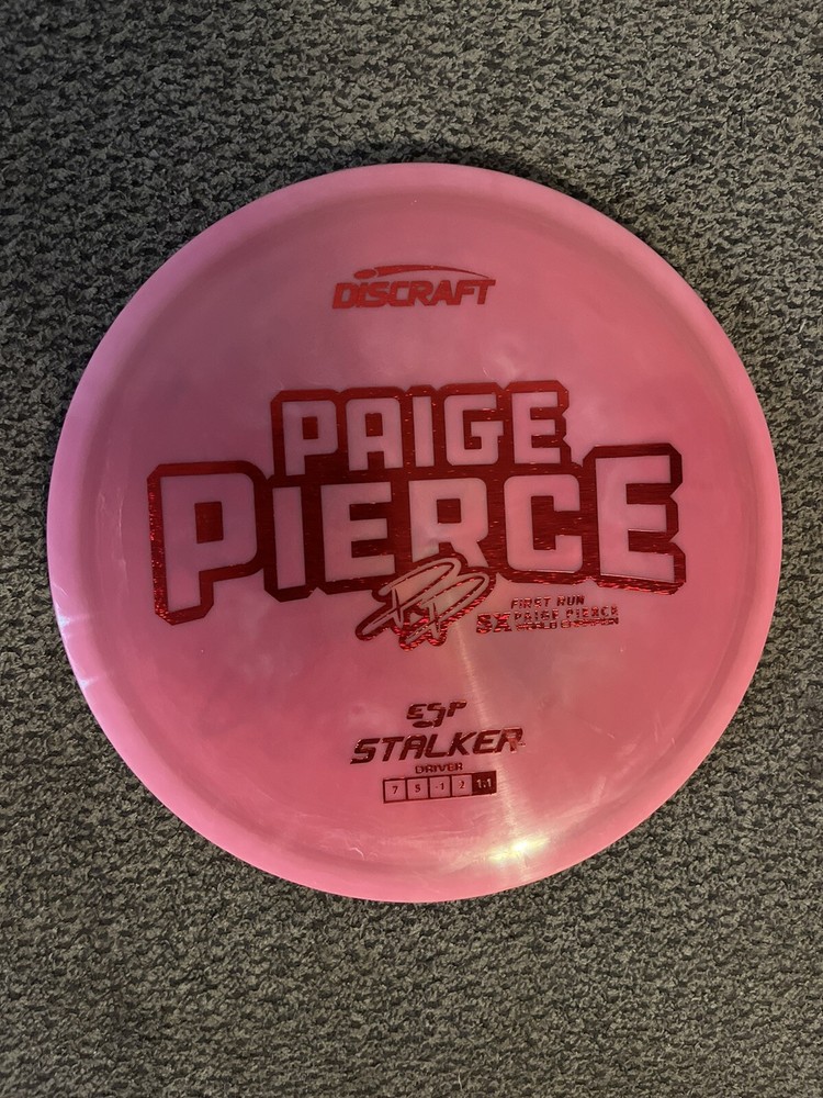Discraft First Run Paige Pierce 5X ESP Stalker Disc Golf