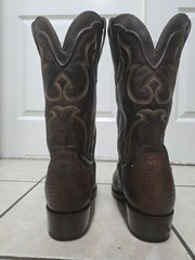 Dan Post Genuine Lizard Western Cowboy Snip Toe Boots Size 9D US