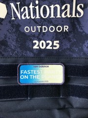 2025 New Balance Nationals Outdoor FASTEST PARTY ON THE PLANET Backpack Patch.